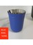 Mavi 80ML Termal Kupa Kahve Paslanmaz Çelik Bardak 80/160ML Yeniden Kullanılabilir Kupalar Espresso Latte Bira Bardakları Renkli Cam Tumbler Isıya Dayanıklı 1 Adet (Yurt Dışından) 1