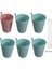 1pembe 5yeşil 6'lı Paket Dahili Pipetli Bardak Plastik Sippy Içme Bardağı Çocuklar ve Yetişkinler Için, Bulaşık Makinesinde Yıkanabilir, 2 Ücretsiz Pipet Fırçası ile (Yurt Dışından) 1