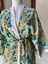 Krinkıl Kumaş Renkli Çiçekli Uzun Kimono Tokalı Set 2
