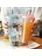 GREEN-520ML Obelix Sevimli Yıldız Glitter Şeffaf Saman Kapaklı Bardak Kahve Fincanları Yaz Soğuk Su Yeniden Kullanılabilir Bardak Plastik Tumbler Sippy Kupalar (Yurt Dışından) 5