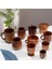 Beş Telli Bardak 50-200 ml Ahşap Büyük Göbek Bardak Japonya Tarzı Süt Su Kulplu Bardak Kahve Bira Çay Kupa El Yapımı Doğal Mutfak Bar Drinkware Bardak (Yurt Dışından) 2