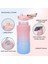 Yeşil 2000ML-900ML-280ML Büyük Kapasiteli Su Şişesi 3 Adet/takım Zaman Işaretleyici Şişe ile Spor Su Şişesi Açık Seyahat Spor Sürahi Yürüyüş Kamp Kupası (Yurt Dışından) 3