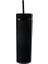 Siyah 16OZ Sıcak Satış 16 Oz 460ML Akrilik Ince Sıska Tumbler Renkli Mat Su Kapaklı Şişe Saman Çift Duvar Yeni Yıl Partisi Hediyeleri Için (Yurt Dışından) 1