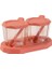 Pink-2pc 2 Adet/3 Adet Baharat Kavanoz Seti Tuz Biber Çalkalayıcı Baharat Kavanoz Tuzluk Kaşık ile Şeffaf Mutfak Konteyner Saklama Kutusu (Yurt Dışından) 1