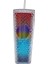 Elmas Bardak 6 710ML 710ML/24OZ Balık Pulu Soğuk Bardak Çift Katmanlı Su Şişeleri Plastik Pipetli Bardak Yeniden Kullanılabilir Kahve Suyu Pipetli Kupa Bardak Noel Hediyeleri (Yurt Dışından) 1