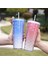 Elmas Bardak 6 710ML 710ML/24OZ Balık Pulu Soğuk Bardak Çift Katmanlı Su Şişeleri Plastik Pipetli Bardak Yeniden Kullanılabilir Kahve Suyu Pipetli Kupa Bardak Noel Hediyeleri (Yurt Dışından) 4