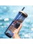 Yeşil 700ML 700ML Kuru Islak Ayırma Meyve Bardağı Limon Filtre Su Şişesi Plastik Pipetli Bardak Doğa Sporları Bardak Öğrenciler Spor (Yurt Dışından) 4
