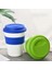 08 400 ml Plastik Seyahat Kupa Isı Yalıtımlı Drinkware Su Bardağı Açık Seyahat Otel Silikon Kapaklı Fincan Anti-Sonbahar Kahve Fincanları 400 ml (Yurt Dışından) 4