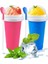 Opp Torba Yeşil 300ML Kapasiteli Slushy Cup Yaz Sıkma Ev Yapımı Meyve Suyu Su Şişesi Hızlı Dondurulmuş Smoothie Kum Kupası Tutam Hızlı Soğutma Sihirli Dondurma (Yurt Dışından) 2