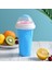 Opp Torba Yeşil 300ML Kapasiteli Slushy Cup Yaz Sıkma Ev Yapımı Meyve Suyu Su Şişesi Hızlı Dondurulmuş Smoothie Kum Kupası Tutam Hızlı Soğutma Sihirli Dondurma (Yurt Dışından) 5