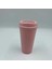 Pembe 401-500 ml Klasik Şekil ve Hoş Geldiniz Bpa Içermez Starbkss Su Geçirmez 16 Oz Mat Kaplama Yeniden Kullanılabilir Plastik Kapaklı Seyahat Kahve Fincanı (Yurt Dışından) 1
