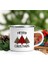 UXH102185-A015WH-8 Sıcak Kakao Noel Emaye Kupa Noel Baba ve Ren Geyiği Sıcak Çikolata Kupa Noel Arifesi Kutusu Dolgu Noel Bardak Tatil Hediyesi (Yurt Dışından) 1