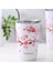 360ML 301-600ML Paslanmaz Çelik Kiraz Çiçeği Termal Kapaklı Kupa Çift Duvar Kahve Sızdırmaz Su Bardağı Seyahat Kamp Çay Tumbler Drinkware (Yurt Dışından) 4