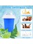 Mavi Buz Yapıcı Bardak 500 ml Smoothies Bardak Dıy Dondurma Hızlı Dondurulmuş Silikon Sıkma Bardak Soğutma Milkshake Slushy Makinesi Su Şişesi (Yurt Dışından) 5