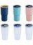 02 650ML 650ML Plastik Saman Su Bardağı Silikon Kapaklar Kahve Fincanı Öğrenci Yaratıcı Yaz Araba Taşınabilir Süt Çay Bardağı Çift Içme Şişesi Yenı (Yurt Dışından) 5