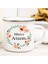 XH10043-A015WH-8 Fransız Teşekkürler Atsem Baskı Emaye Kupalar Yaratıcı Kahve Kupa Içecek Suyu Süt Bardak Okul Ev Kolu Drinkware Öğretmen Hediyeler (Yurt Dışından) 1