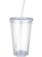 Plastik Bardak B 20OZ Sıcak 20OZ Süt Tumbler Kubbe Kapaklı Samanlı Şeffaf Plastik Bardaklar Çift Duvar Yeniden Kullanılabilir Su Şişesi Meyve Bardağı Parti Için (Yurt Dışından) 2