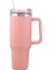 Pembe 40 Oz Tumbler Saplı ve Saman Kapaklı Paslanmaz Çelik Yalıtımlı Bardak Sıcak ve Soğuk Içecekler Için Seyahat Kupa (Yurt Dışından) 2