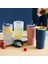06 650ML 650ML Plastik Saman Su Bardağı Silikon Kapaklı Kahve Fincanı Öğrenci Yaratıcı Yaz Araba Taşınabilir Süt Çay Bardağı Çift Içme Şişesi Yenı (Yurt Dışından) 3