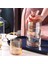 B Iskandinav Cam Sürahi Su Sürahi Ahşap Kapaklı Su Isıtıcısı Içme Bardağı Çaydanlık Suyu Sürahisi Ev Drinkware Temiz Su Şişesi (Yurt Dışından) 1