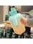 Mavi Degrade 2460ML 2.46L Su Şişesi Büyük Kapasiteli Su Isıtıcısı Saman ile Spor Fitness Kamp Bisiklet Açık Taşınabilir Spor Salonu Büyük Su Bardağı Ölçekli (Yurt Dışından) 1