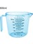 Mavi 600 ml 150/300/600 ml Kolu Su Süt Yumurta Ölçeği Ölçüm Fincan Kupa Ölçüm Aracı (Yurt Dışından) 1