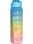 Tip 2-Mavi 900 ml 2 Litre Spor Su Şişesi Samanlı Açık Erkek Kadın Spor Su Şişeleri Zaman Marker ile Drinkware Plastik Spor Şişe (Yurt Dışından) 1