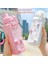 Beyaz G 900 ml Kawaii Shaker Su Şişesi Saman Etiket Sevimli Bpa Ücretsiz 700 ML/900 ml Plastik Çay Süt Taşınabilir Gourde Içme Şişesi Kız Için (Yurt Dışından) 3