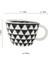 R-330ML 350-100ML Yaratıcı Amerikan Tarzı Seramik Kupalar Kahve Fincanları Öğleden Sonra Çayı Altın Inme Geometri Düzensiz Kahve Fincanı Italyan Espresso Kupa (Yurt Dışından) 1