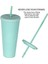 2-3 701-800ML 24OZ Çivili Mat Bardak Bardak, Kapaklı ve Pipetli, Bling Plastik Bardak, Çift Duvar Yalıtımlı, Tekrar Kullanılabilir Dokulu Venti Bardak (Yurt Dışından) 5