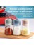 B Ölçülebilir Baharat Kavanoz Tuzluk Pres Tipi 180ML Kontrol Şişesi Biber Baharat Şeker Cam Konteyner Dağıtıcı Teneke Kutu Çalkalayıcı (Yurt Dışından) 1