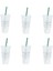 Siyah 710ML Pipetli Bardak 710ML Logolu Içecek Kapaklı Pipetli Kupalar Plastik Tumbler Mat Kahve Şişesi Kupası Food Grade Pp Plastik Pipetli (Yurt Dışından) 4
