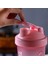 Pembe 400ML 400ML Fitness Spor Su Şişesi Moda Basit Shaker Bardak Protein Tozu Beslenme Milkshake Ölçekli Su Bardağı Karıştırma Bardağı (Yurt Dışından) 4