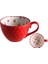 L Gızılı Seramik Kupalar Kahve Fincanı Kahvaltı Gevreği Sevimli Seramik Bardak Süt Ev Büyük Kapasiteli Yulaf Ezmesi Kupa Drinkware Ev Dekor (Yurt Dışından) 1