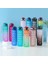 Turuncu Yeşil 1.0l 1 Litre Su Şişesi Samanlı Plastik Buzlu Bardak Zaman Işaretleyici ile Kızlar Için Kawaii Taşınabilir Seyahat Açık Spor Fitness Bardak (Yurt Dışından) 2