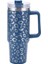 09 40 Oz Leopar Baskı Tarzı Araba Termos Kulplu Bardak Kahve Yalıtımlı Bardak Saman Paslanmaz Çelik Araba Termosları (Yurt Dışından) 1