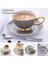 Olgun Gri 200 ml Avrupa Asil Kemik Çini Kahve Fincanı Tabağı Kaşık Seti 200 ml Lüks Seramik Kupa Üst Sınıf Porselen Çay Bardağı Cafe Parti Drinkware (Yurt Dışından) 1