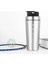 900ML Gümüş 700/900ML Shaker Protein Tozu Paslanmaz Çelik Su Şişesi Spor Salonu Vücut Geliştirme Spor Taşınabilir Shaker Mikser Büyük Kapasiteli Egzersiz (Yurt Dışından) 1