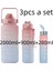 2l Siyah 1 Adet 2000ML 900ML 280ML 2 Litre Su Şişesi Motivasyon Içme Şişesi Zaman Işaretleyici Çıkartmaları ile Spor Su Şişesi Taşınabilir Yeniden Kullanılabilir Plastik Bardaklar (Yurt Dışından) 3