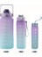 3 Adet 2000ML-900ML-280ML 1 Takım/3 Adet Samanlı Spor Su Şişesi Erkek Kadın Spor Su Şişeleri Açık Soğuk Su Bottlesc Zaman Marker ile Drinkware (Yurt Dışından) 1