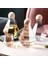 2 Adet Bardak Temizle Lüks Elmas Şekli Cam Su Isıtıcısı Doğal Ahşap Top Kapaklı Temizle Soğuk Su Sürahisi Suyu Içecek Sürahi Ev Drinkware (Yurt Dışından) 5