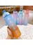 Yeşil ve Pembe 0.9l 900 ml Su Şişesi Öğrenci Pipetli Içecek Şişesi Kapasiteli Spor Sürahi Spor Salonu Kamp Turu Için Spor Su Şişesi Kız Erkek (Yurt Dışından) 5