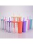 J 700 ml 700 ml Sıska Bardak Plastik Bardak Süt Çay Bardağı Soğuk Içecek Kupa Çift Katmanlı Saman Bardak Kabarcık Çay Inciler Smoothie Boba Bardak 24 Oz (Yurt Dışından) 3