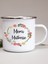 XH1729-A015WH-8 Fransız Çiçek Baskılı Emaye Kupalar Yaratıcı Kahve Kupa Süt Şarap Bira Içecek Meyve Suyu Fincanı Okul Ev Kolu Drinkware Öğretmen Hediyeler (Yurt Dışından) 3