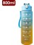 E Stil-Mavi 0.8l 2 Litre Spor Su Şişesi Samanlı Erkek Kadın Spor Su Şişeleri Açık Soğuk Su Bottlesc Zaman Işaretleyicili Drinkware (Yurt Dışından) 2