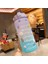 Mor A Yapışkanlı 2l 64OZ 2 Litre Su Şişesi Motivasyon Içme Şişesi Zaman Işaretleyici Çıkartmaları ile Spor Su Şişesi Taşınabilir Yeniden Kullanılabilir Su Bardakları (Yurt Dışından) 1