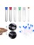 Beyaz 12X75MM 10 Adet 12X60MM/12X75MM/12X100MM Şeffaf Laboratuvar Şeffaf Plastik Test Tüpleri Kapaklı Okul Laboratuvarı Malzemeleri, Düğün Iyilik Hediye (Yurt Dışından) 2