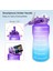 Turuncu-A-Yeşil 2.0l Buildlife 2l 3.8l Tritan Galon Su Şişesi Flip-Flop Zaman Işaretli Motivasyon Bpa Içermez Büyük Kapasiteli Sızdırmaz Pipet Yok (Yurt Dışından) 5