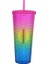 Gül Mavisi Degrade 710ML 2023 # 700ML/24OZ Tumbler Bling Elmas Tırnak Pipet Soğuk Bardak, Işaretsiz, Lazer Gökkuşağı Degrade Pipetli Bardak (Yurt Dışından) 1
