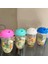 Mavi 1000ML Shaker Şişeleri Taze Meyve Kabı Taze Meyve Sebze Salatası Bardağı Moda Gıda Çalkalayıcı Pansuman Kabı Çatallı (Yurt Dışından) 3
